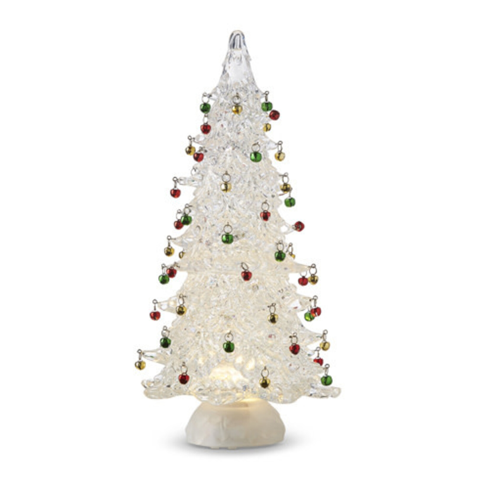 Lighted Tree With Swirling Glitter