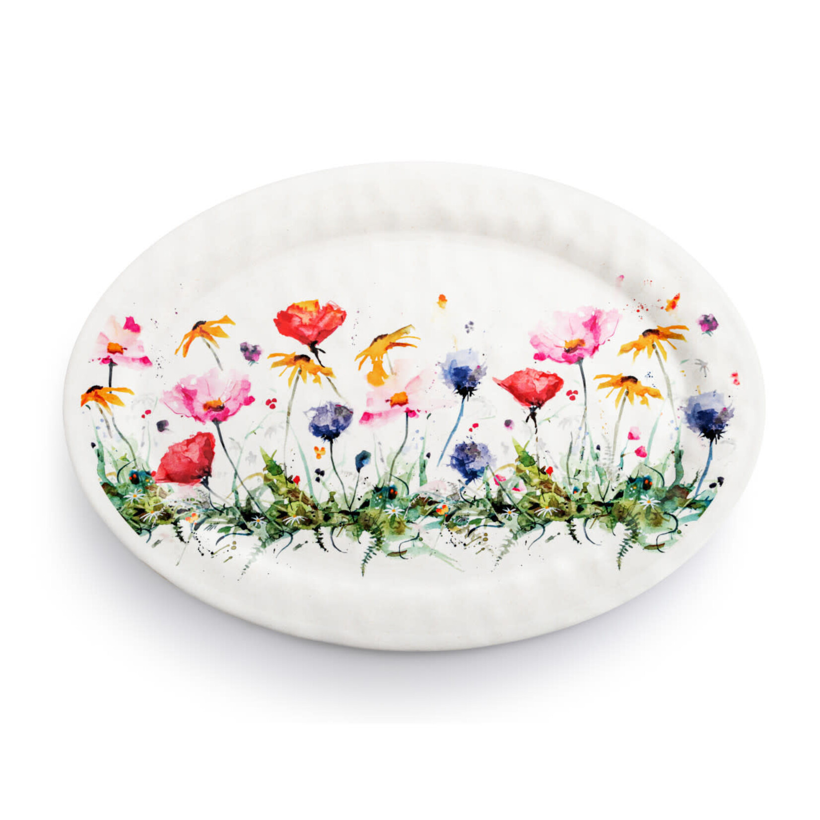 Dean Crouser Wildflowers Large Melamine Oval Platter