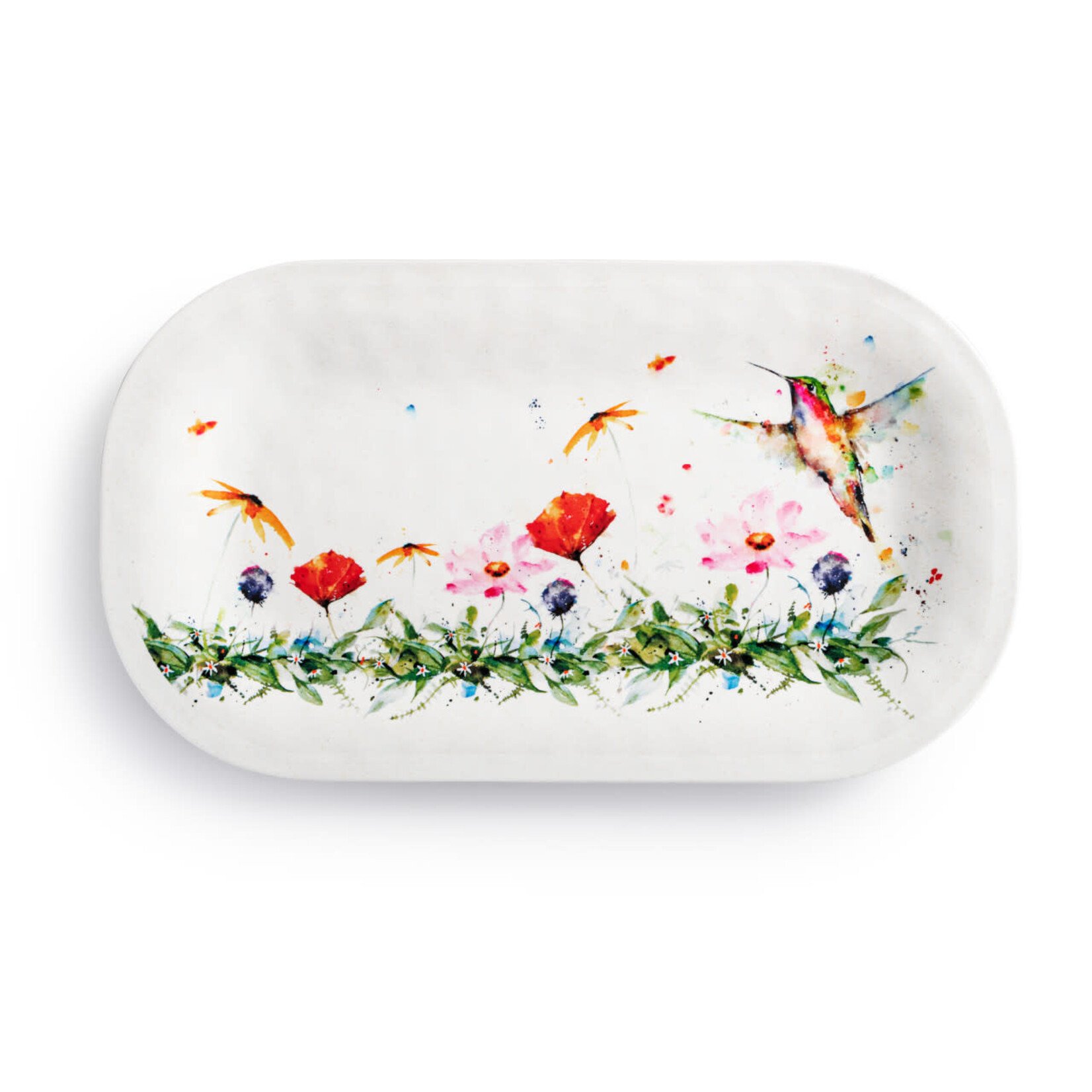 Dean Crouser Wildflowers Medium Melamine Rectangular Platter