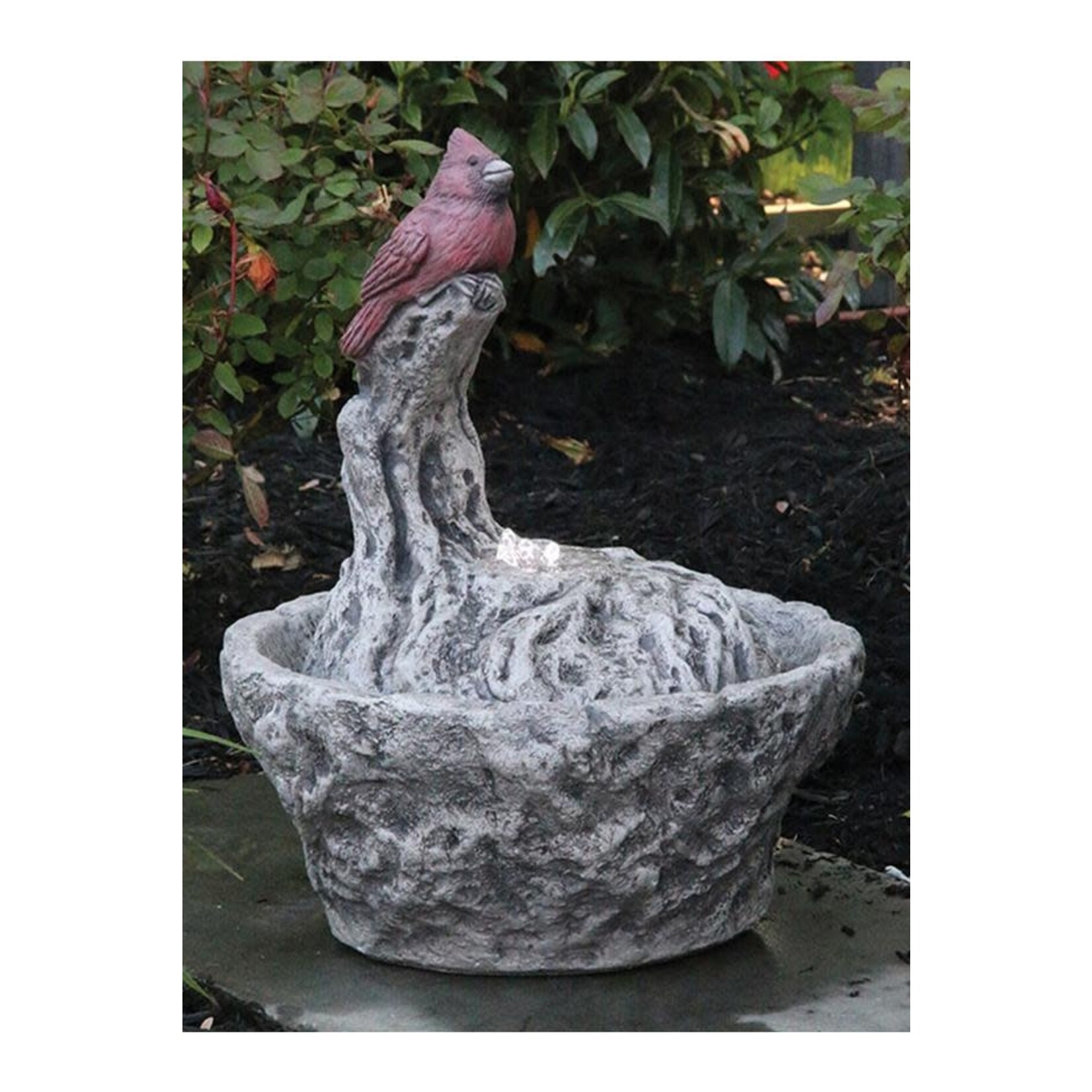 Massarelli Stone Fountainette Parva - Cardinal