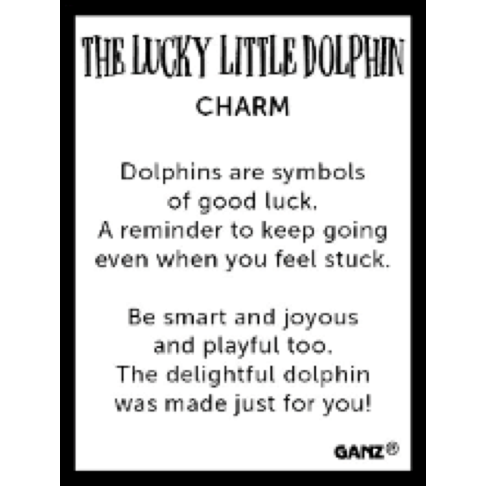 The Lucky Little Dolphin Charm