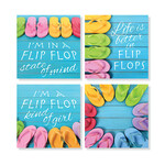 Flip Flops Coaster Set