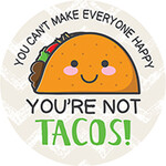 Tacos Round Car Coaster