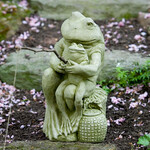 Campania Gone Fishing Stone Statue