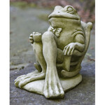 Campania Frog Drinking Coffee  Statue