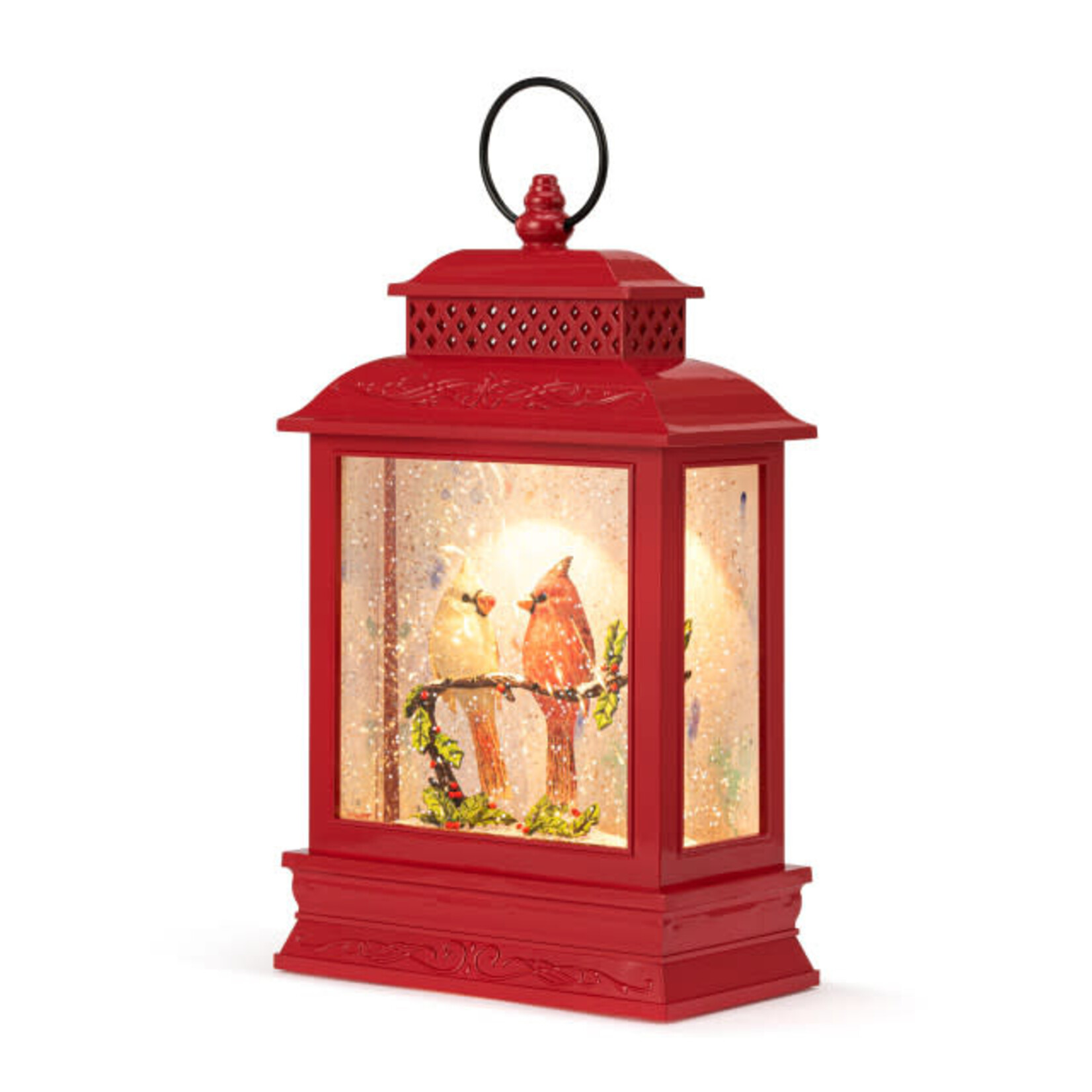 Dean Crouser Lit Musical Christmas Cardinals Lantern