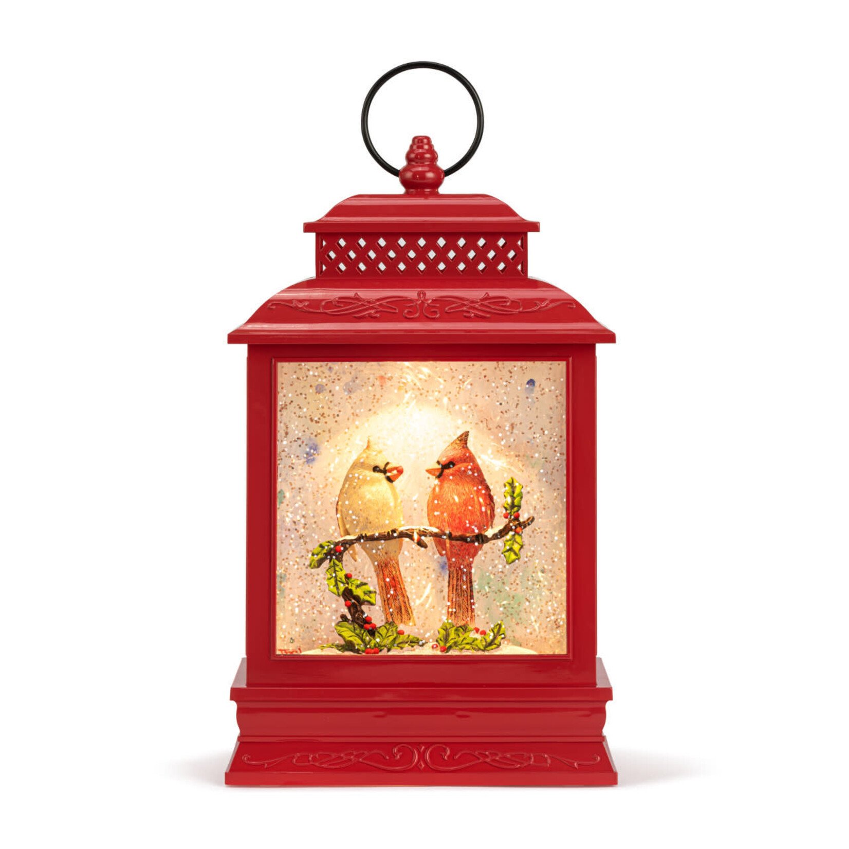 Dean Crouser Lit Musical Christmas Cardinals Lantern