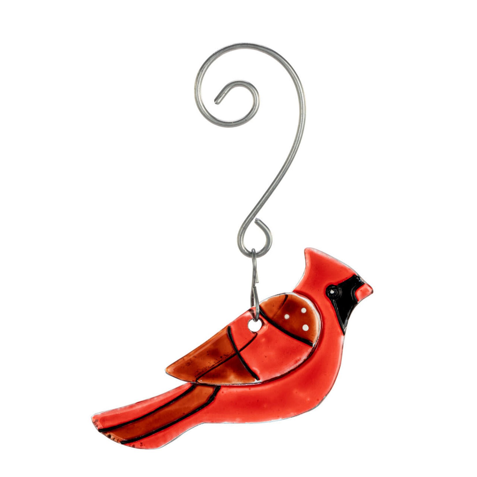 Red Cardinal Glass Ornament