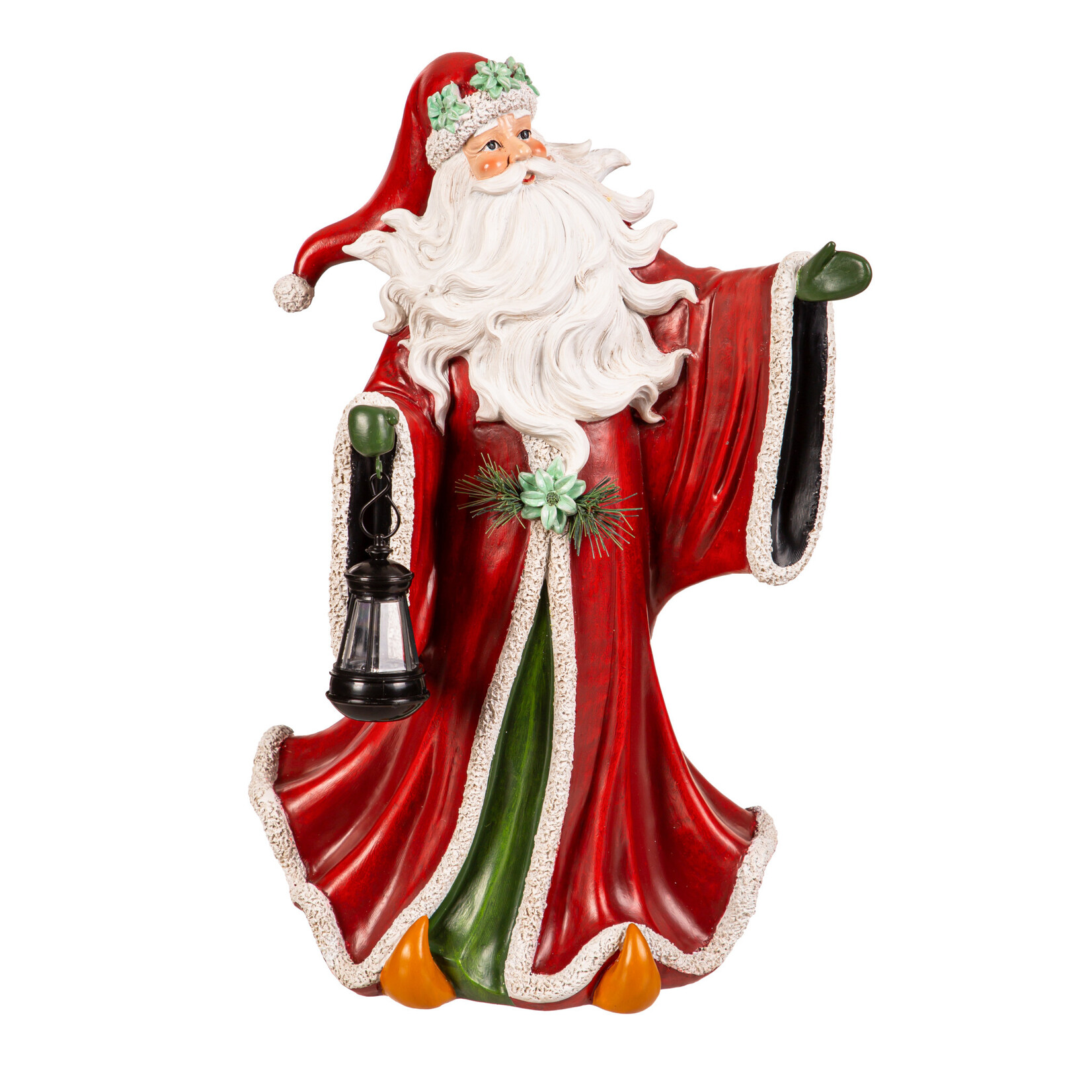 16"H LED Mystical Santa Statuary