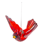 Radiant Cardinal Ornament With Charm