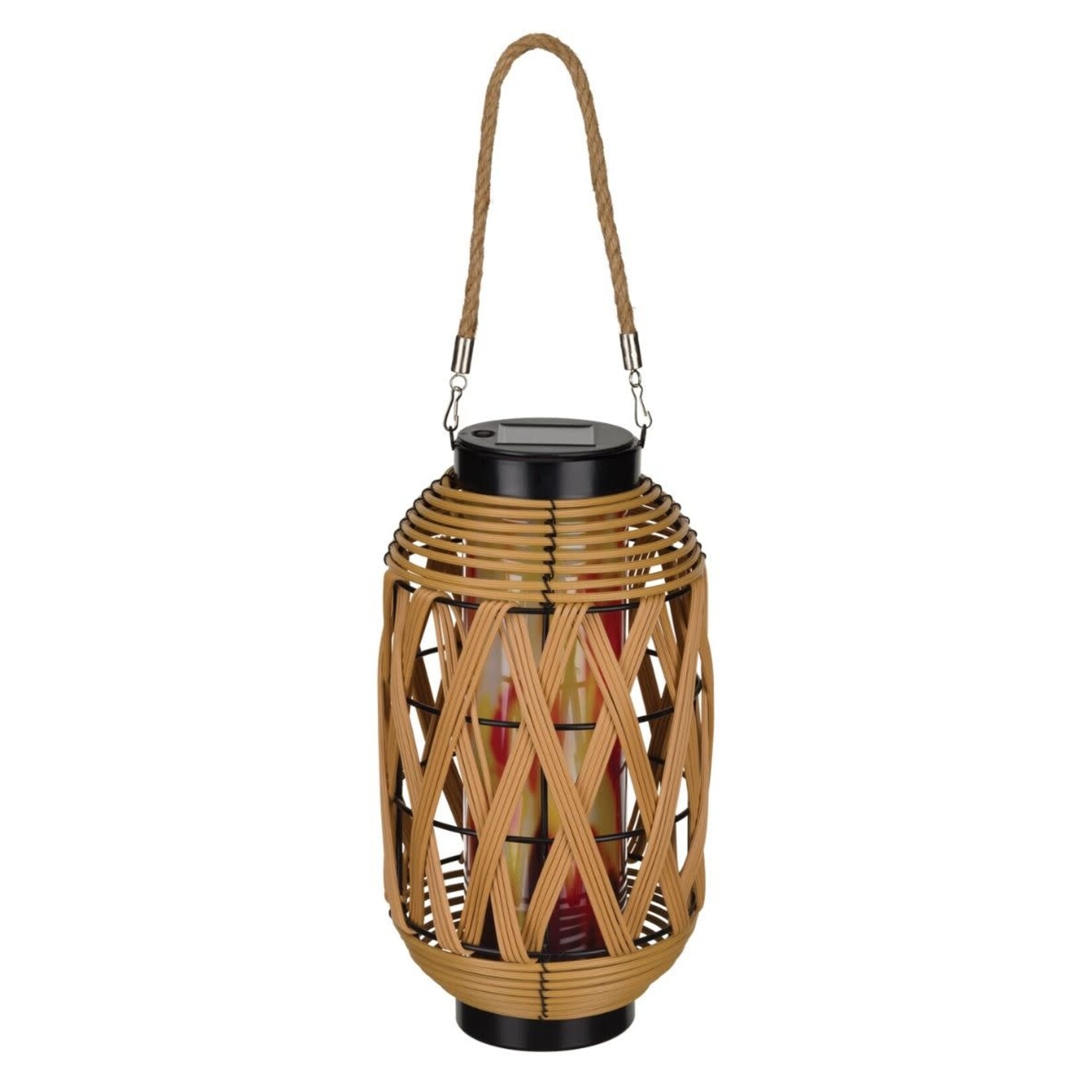 Regal Art & Gift Wicker Solar Lantern - Tubular Shape