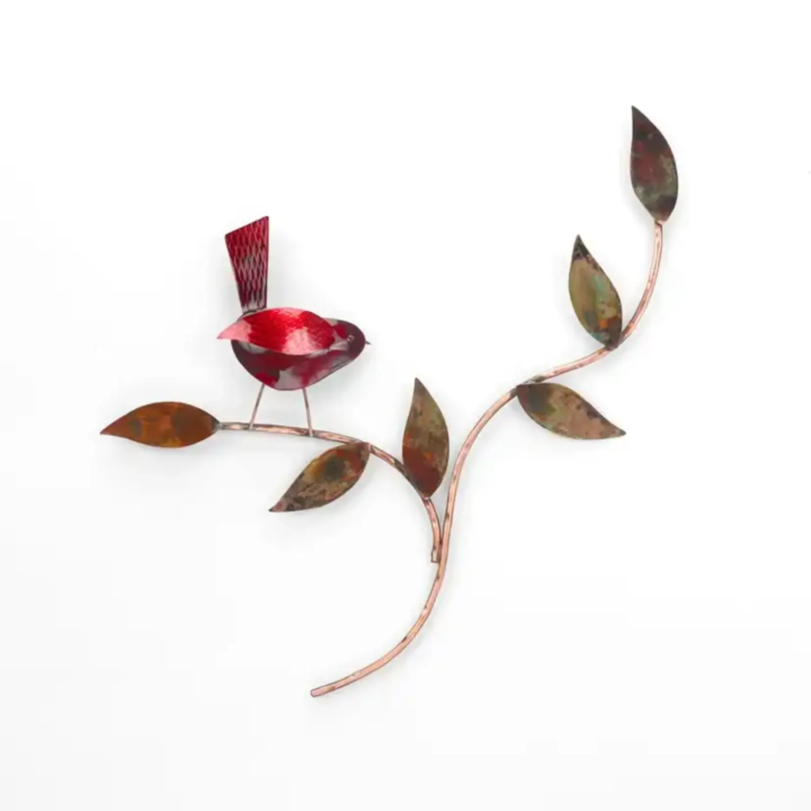 Bird in Tree Wall Art-Single Bird-Red-On Sale Was $60.00 Now  $49.99