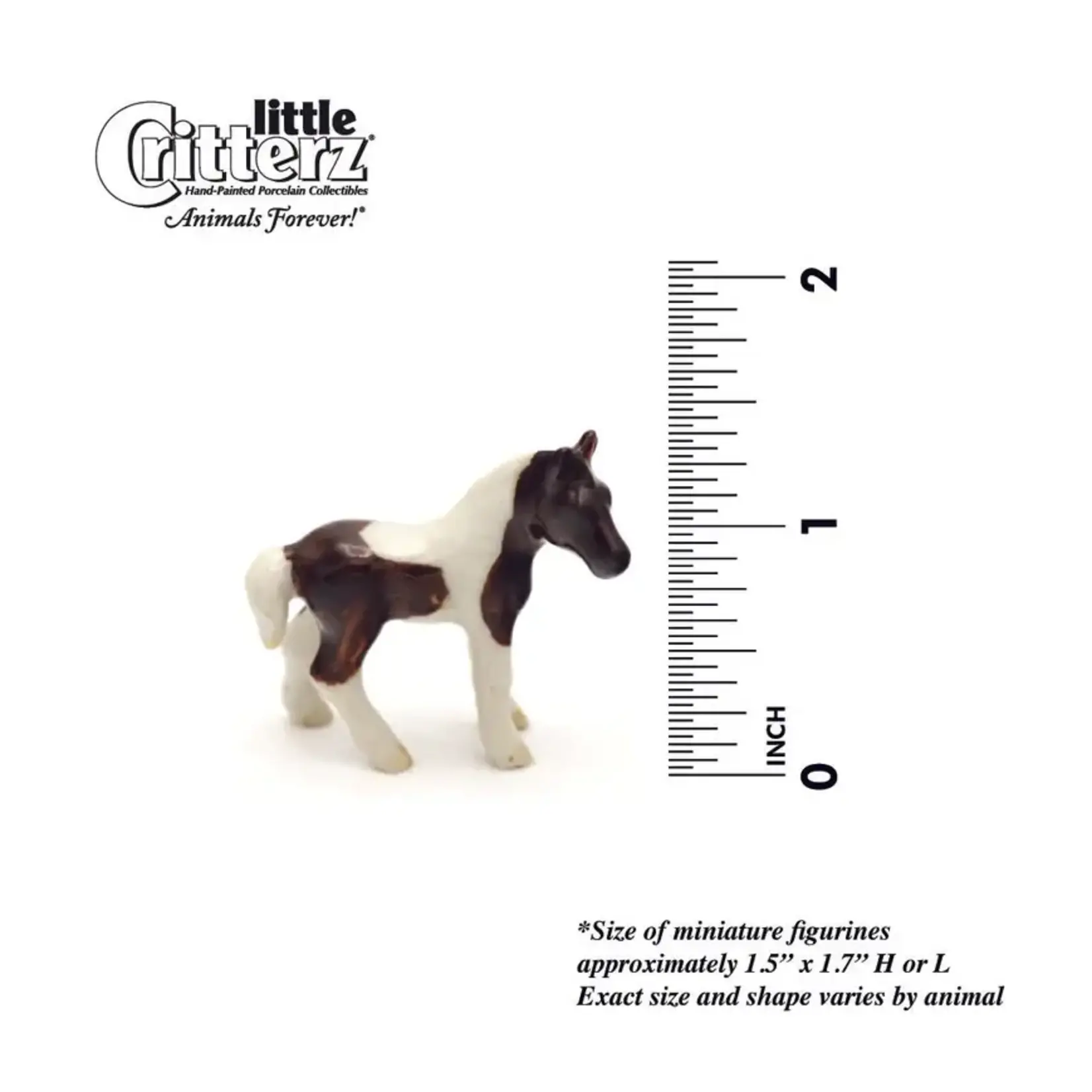 Little Critterz Horse - Wild Pony "Misty" - miniature porcelain figurine