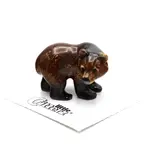 Little Critterz Bear - Grizzly Bear Cub "Yukon" - miniature porcelain figurine