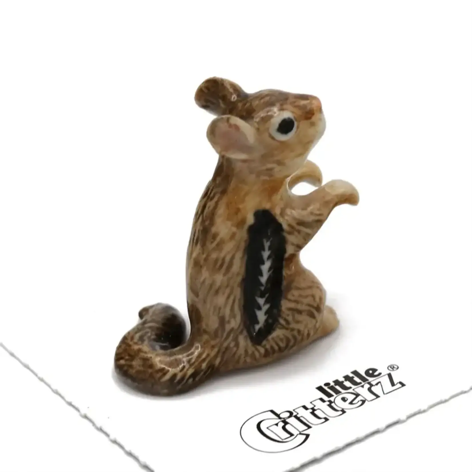 Little Critterz Chipmunk "Chipper" - miniature porcelain figurine