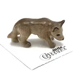 Little Critterz "Mohawk" Wolf Cub -  miniature porcelain figurine