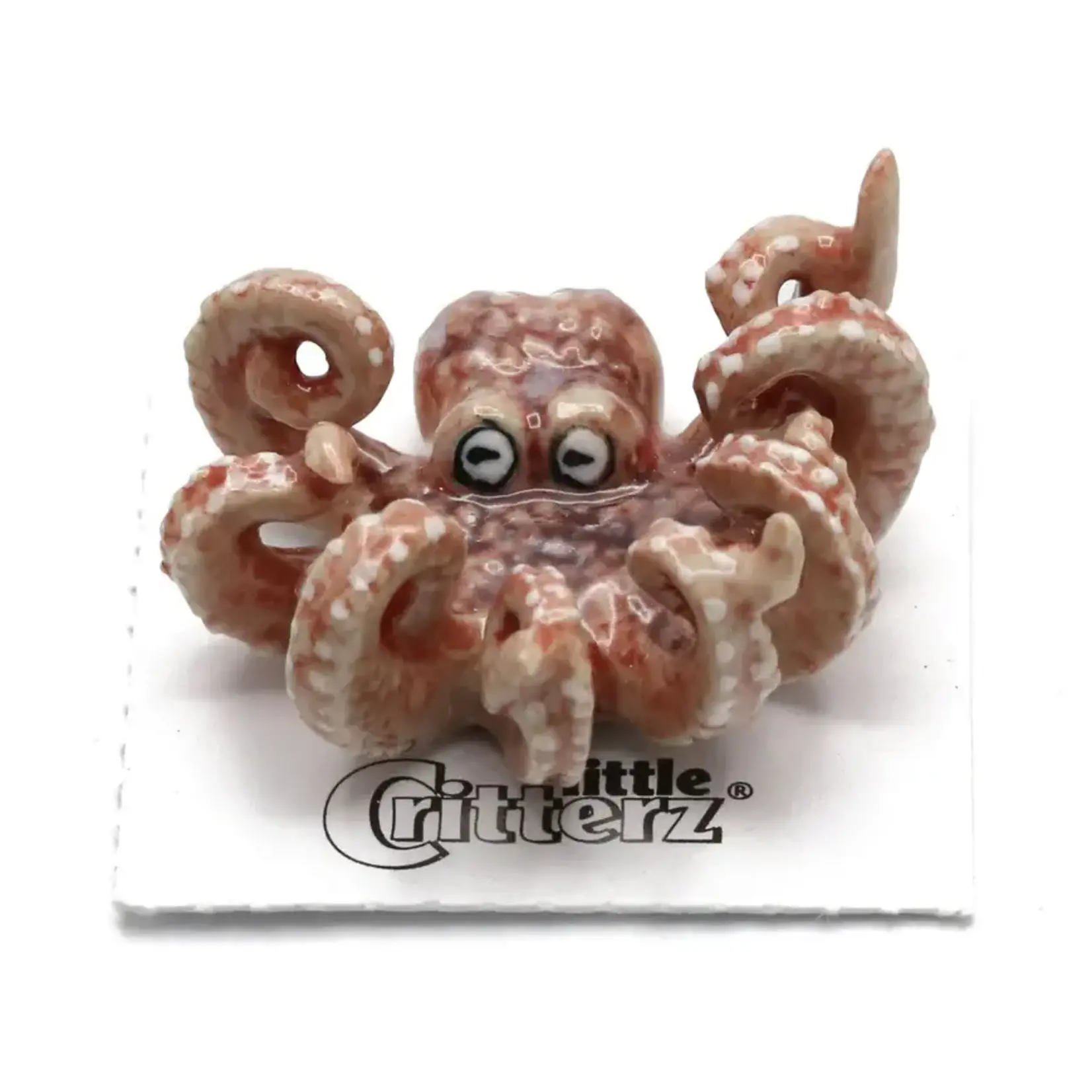 Little Critterz Octopus "Jet" - miniature porcelain figurine
