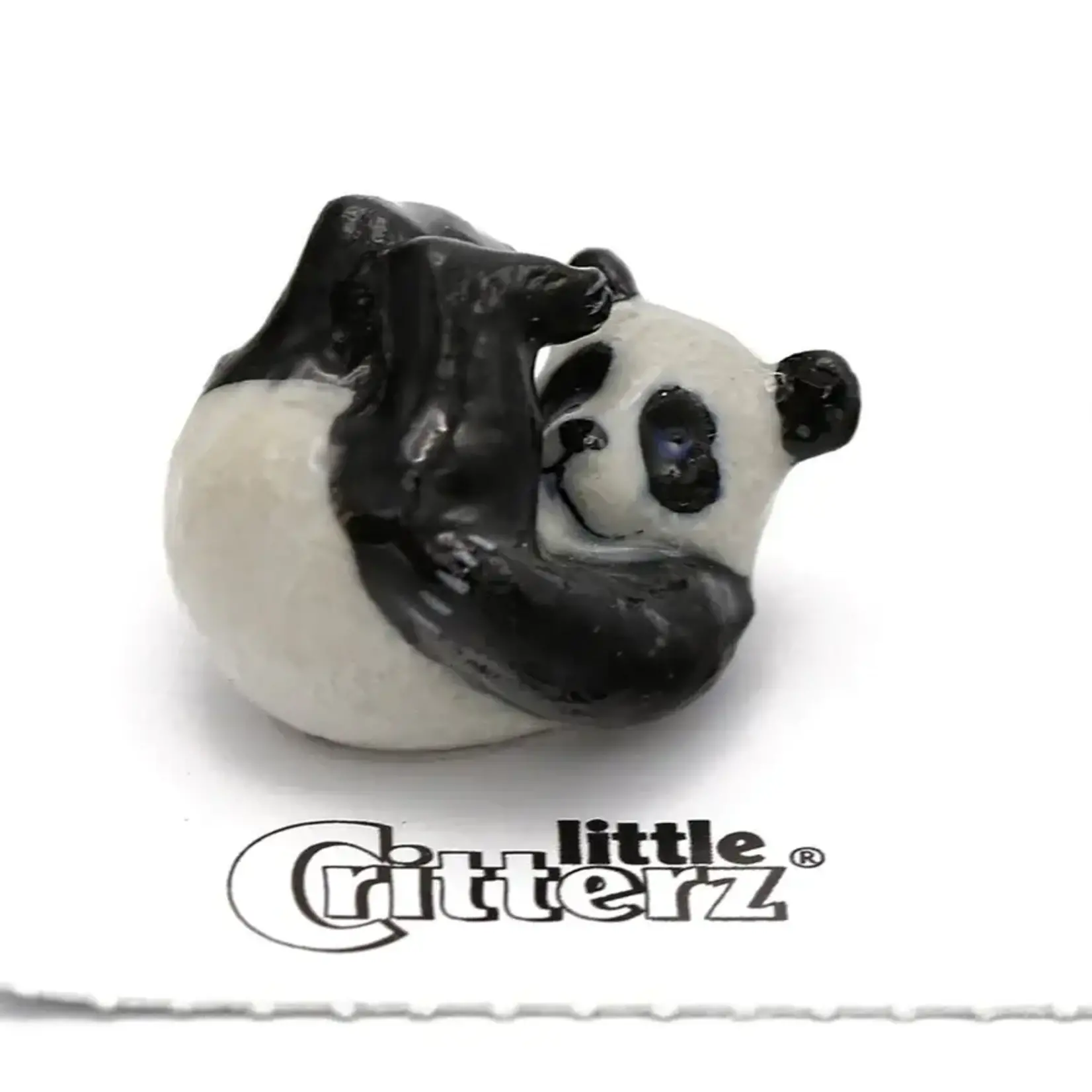 Little Critterz Panda Cub "Zhen Zhen" - miniature porcelain figurine