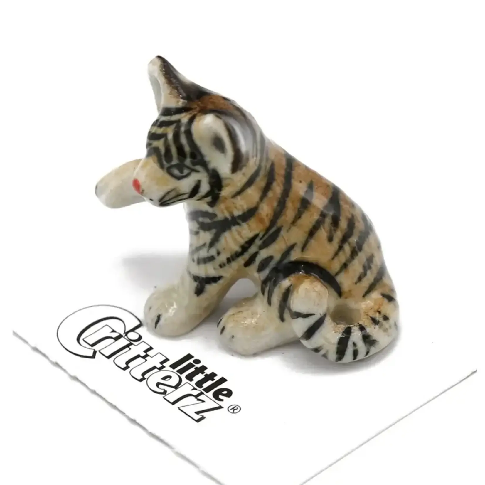 Little Critterz Tiger Cub "Sneak" - miniature porcelain figurine