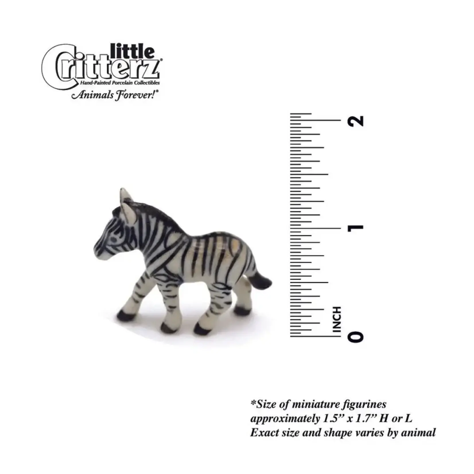 Little Critterz Zebra "Zania" - miniature porcelain figurine