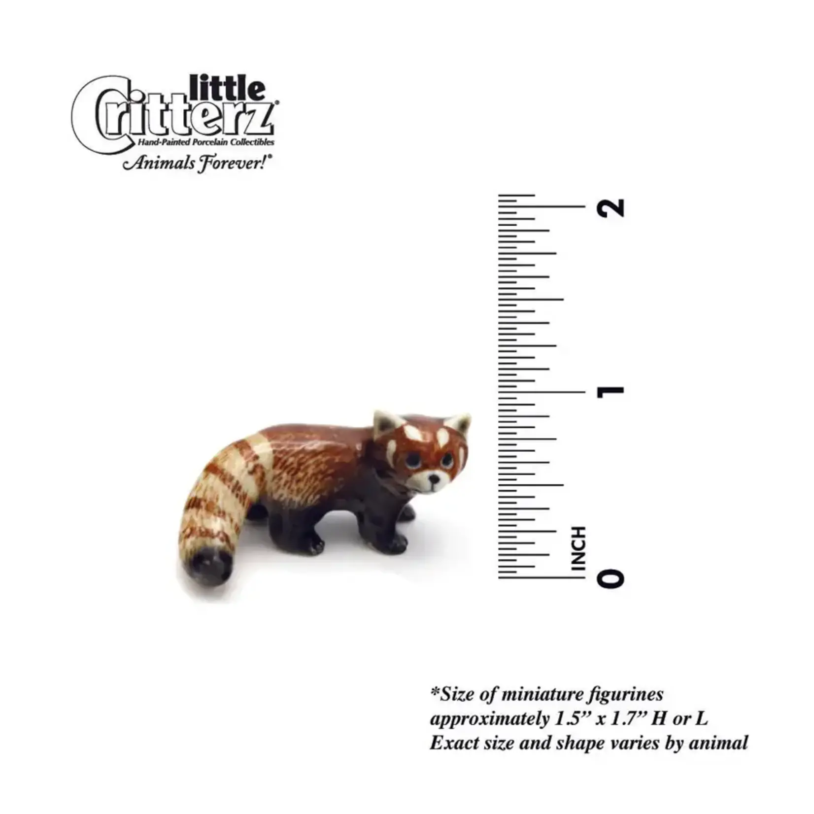 Little Critterz Red Panda "Firefox" - miniature porcelain figurine