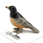 Little Critterz Bird - American Robin "Cheerup" - miniature porcelain figurine