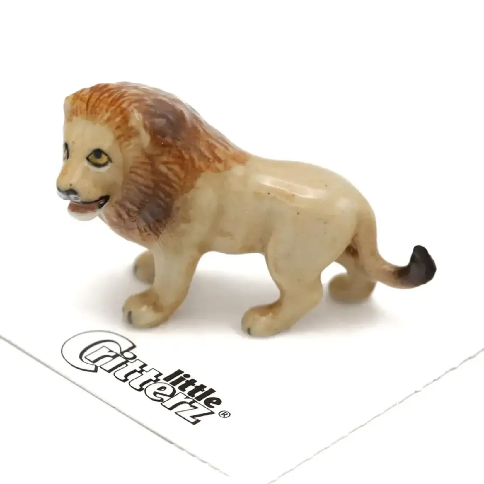 Little Critterz Lion "Leo" - miniature porcelain figurine