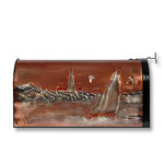 Copper Mailbox Rural Sailboat