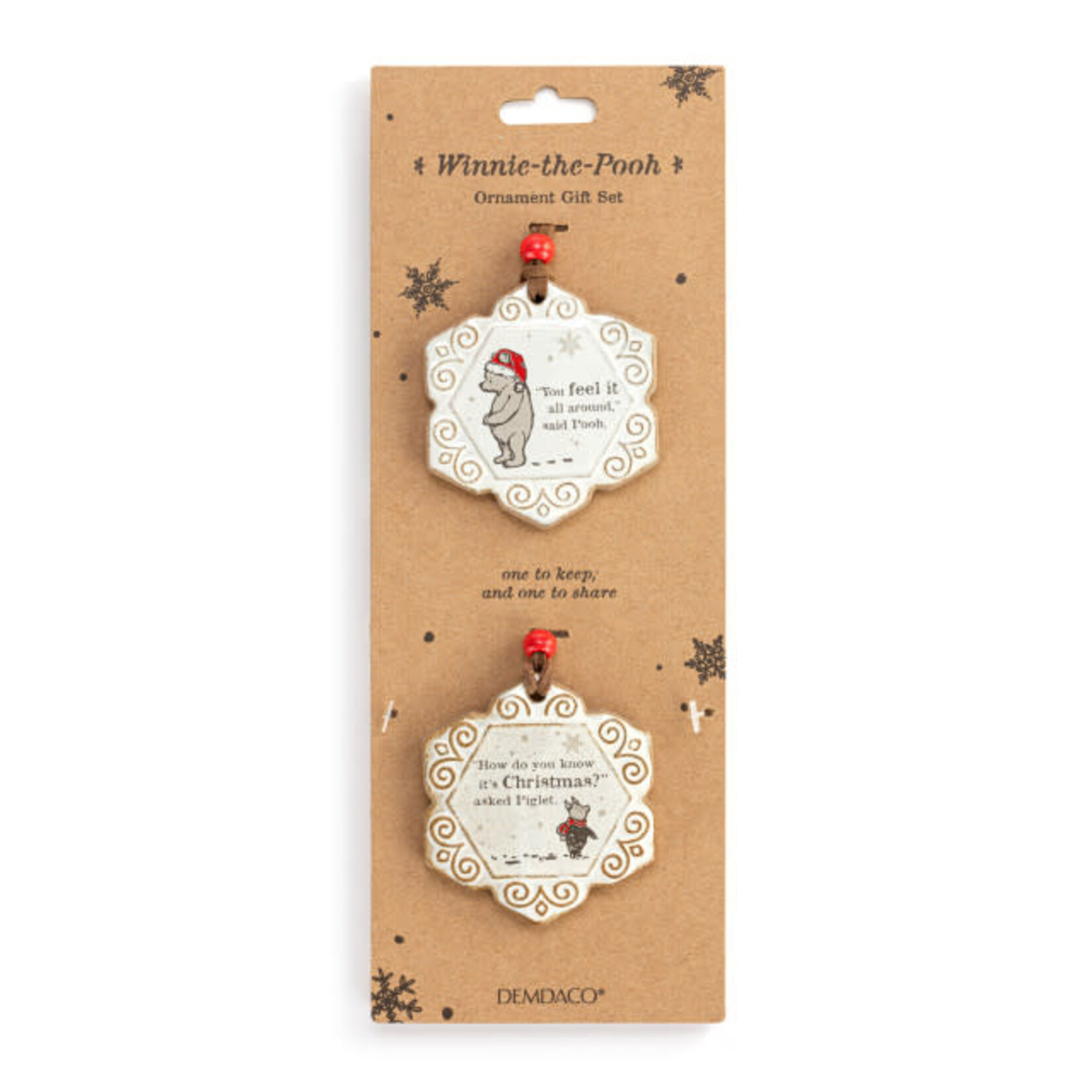 Christmas All Around One to Keep, One to Share Ornament Set