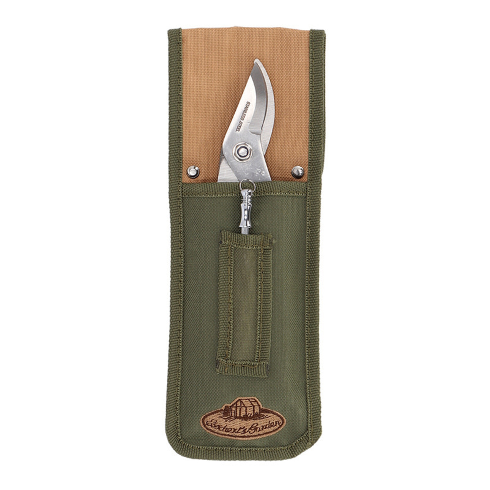 Pruner w/Mini Sharpening Steel in Pouch Set