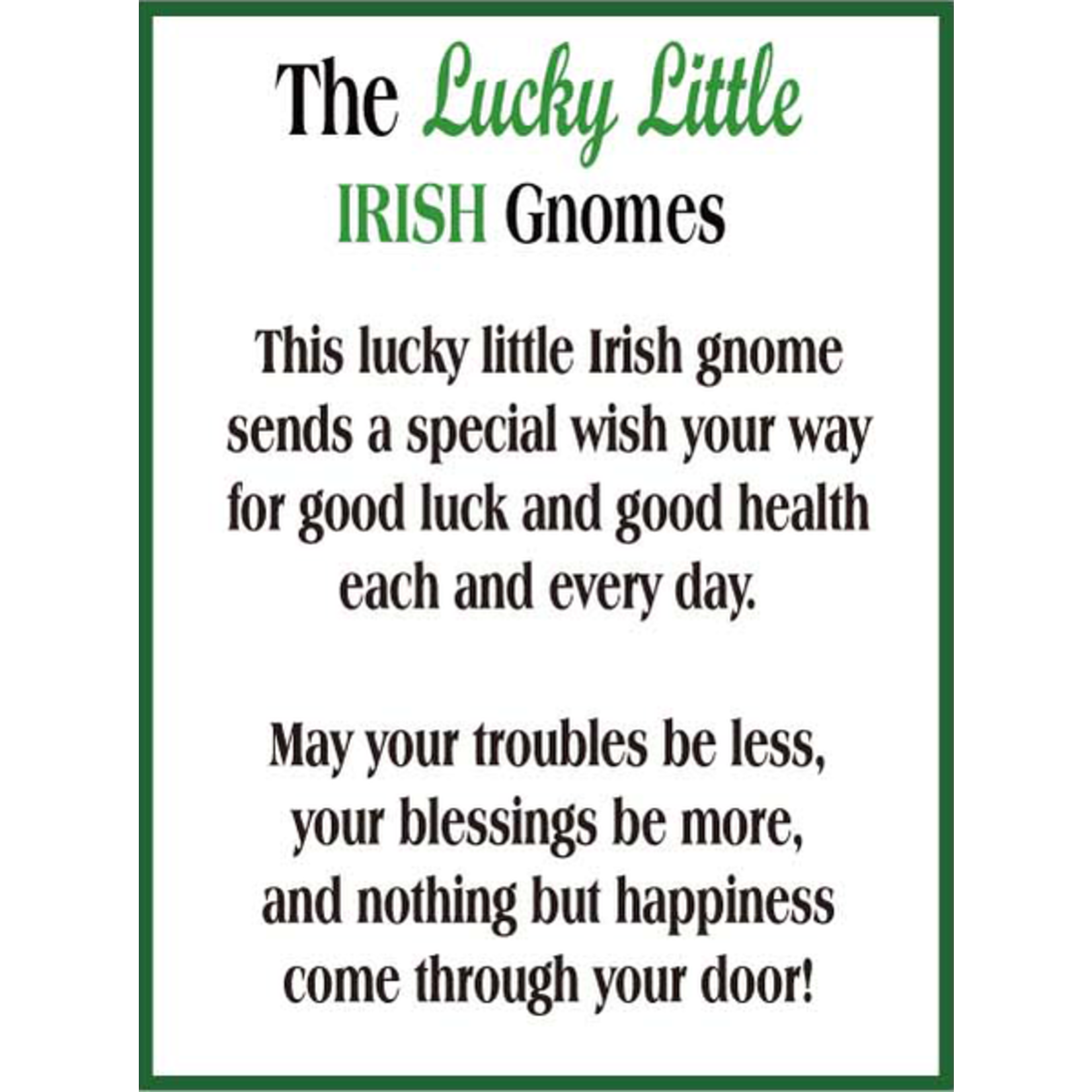 Lucky Little Irish Gnome Charm