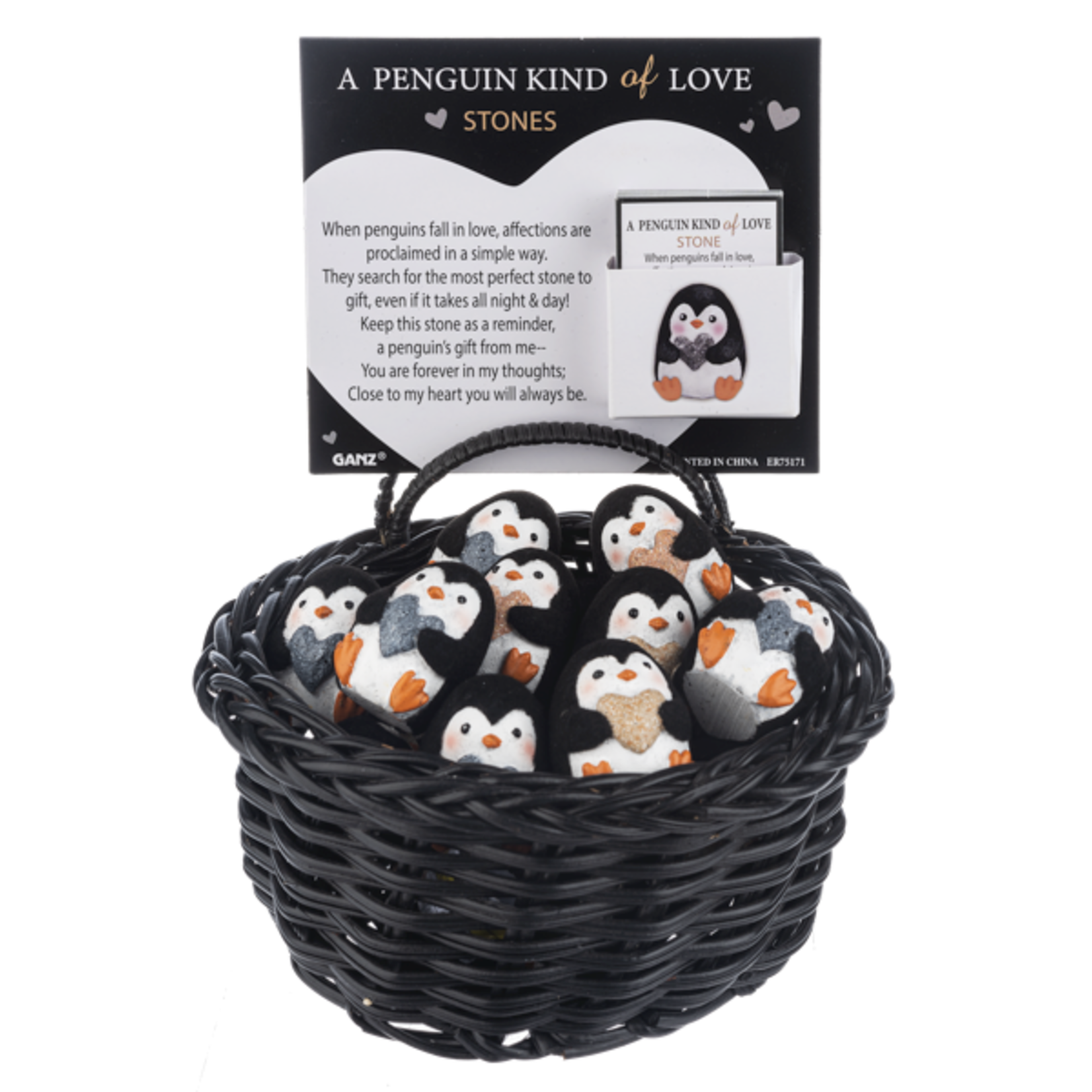 A Penguin Kind of Love Stone