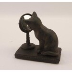 Resin Cat With Mirror   Figure
