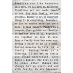 Families Are Like Branches Wall Plaque