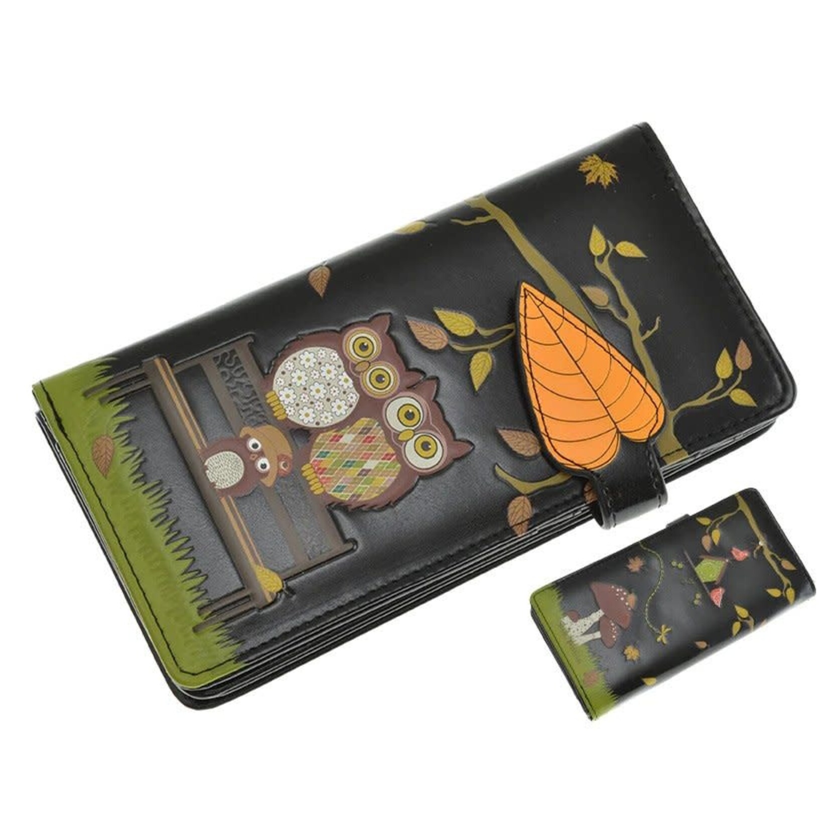Owl Park Bench Large Wallet