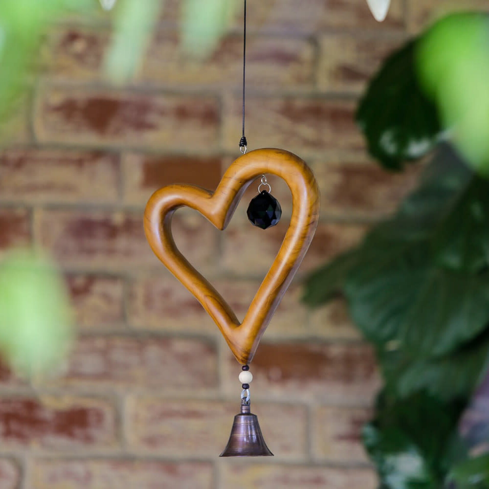 Garden Age Supply Heart Shaped Recycled Teak Sun Catcher