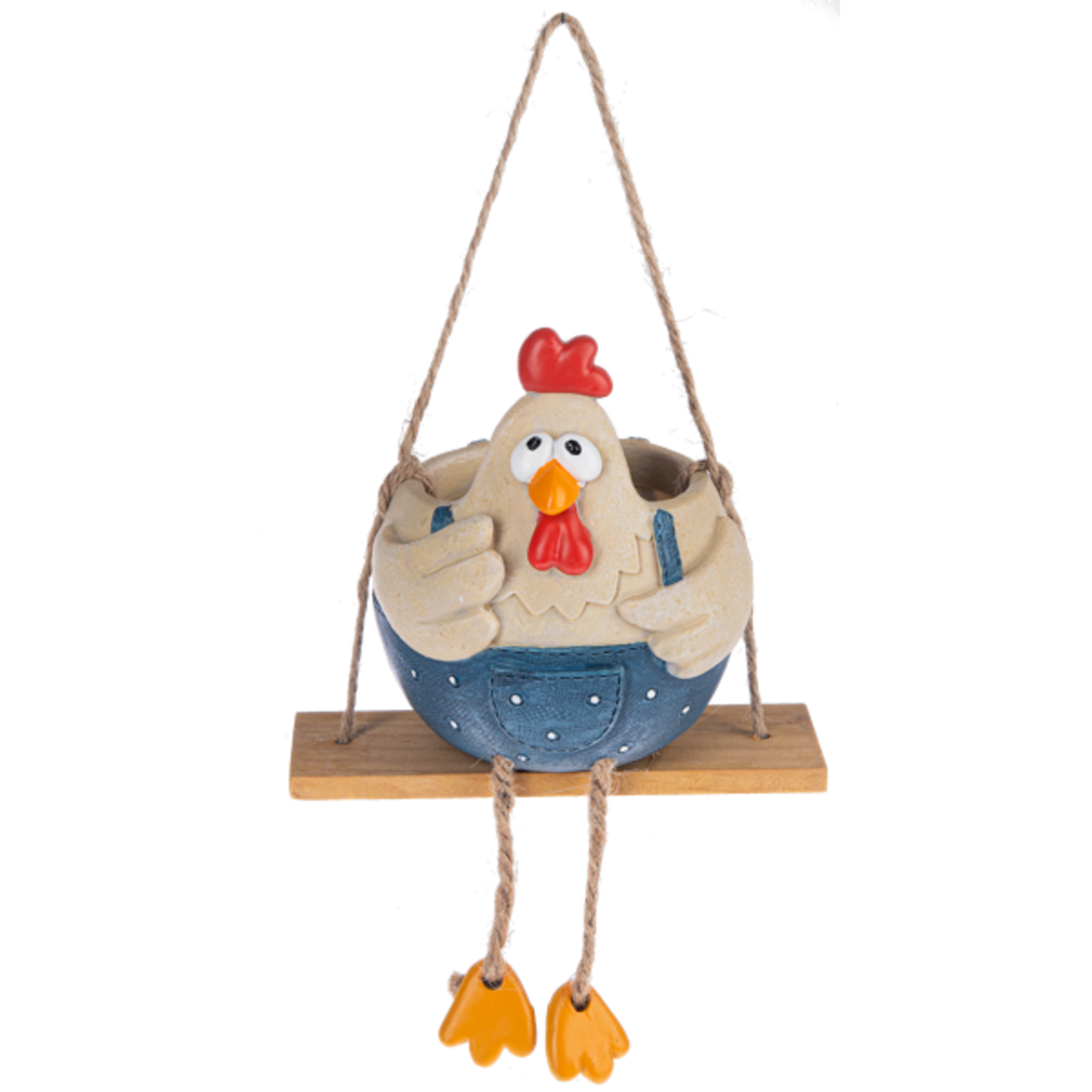 Chicken Hanging Swinging Planter