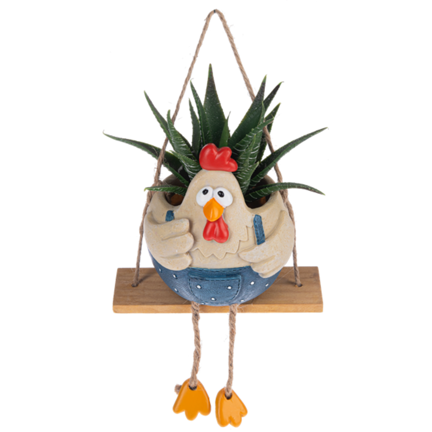 Chicken Hanging Swinging Planter