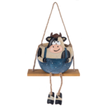 Cow Hanging Swinging Planter