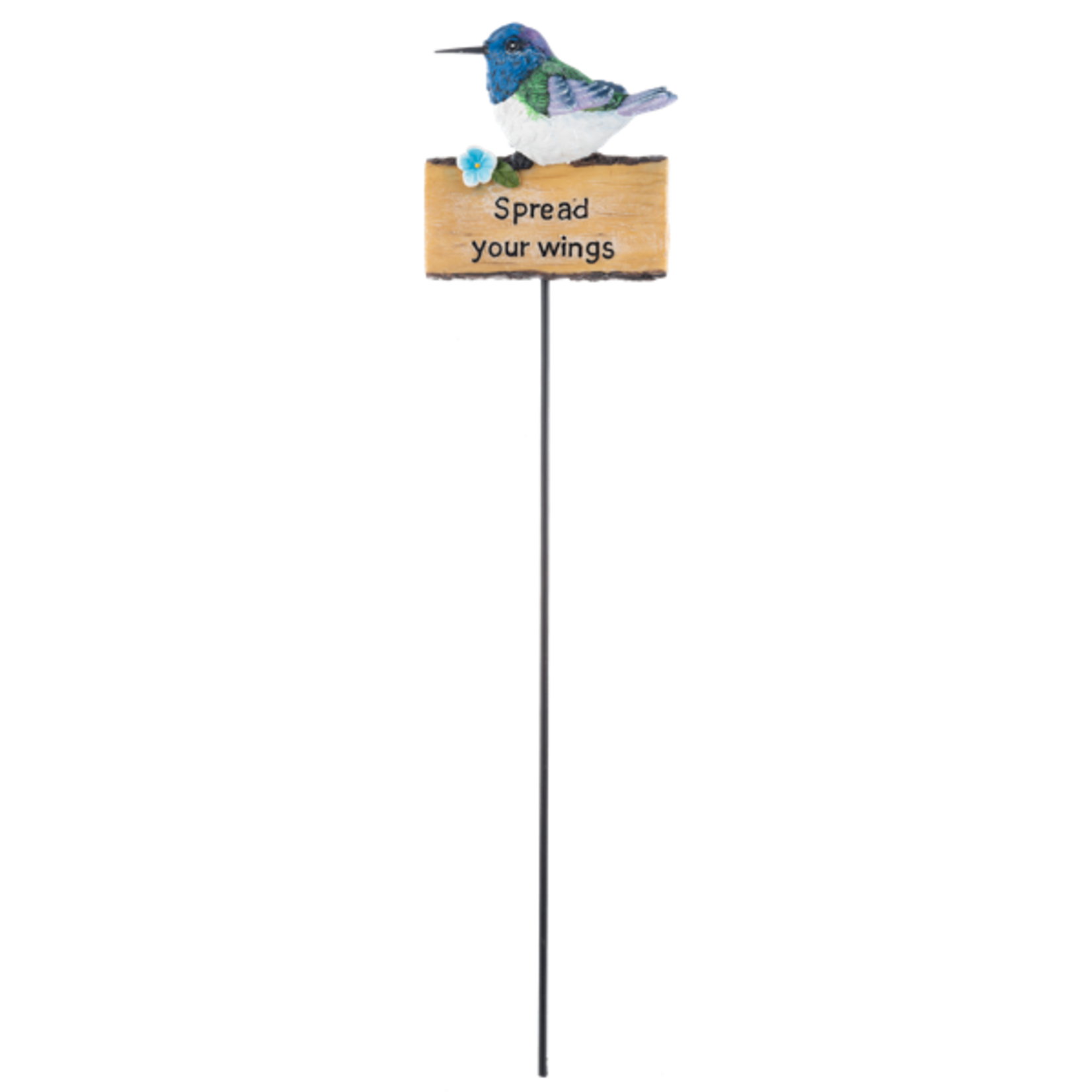 Humming Bird Plant Pick "Spread Your Wings"