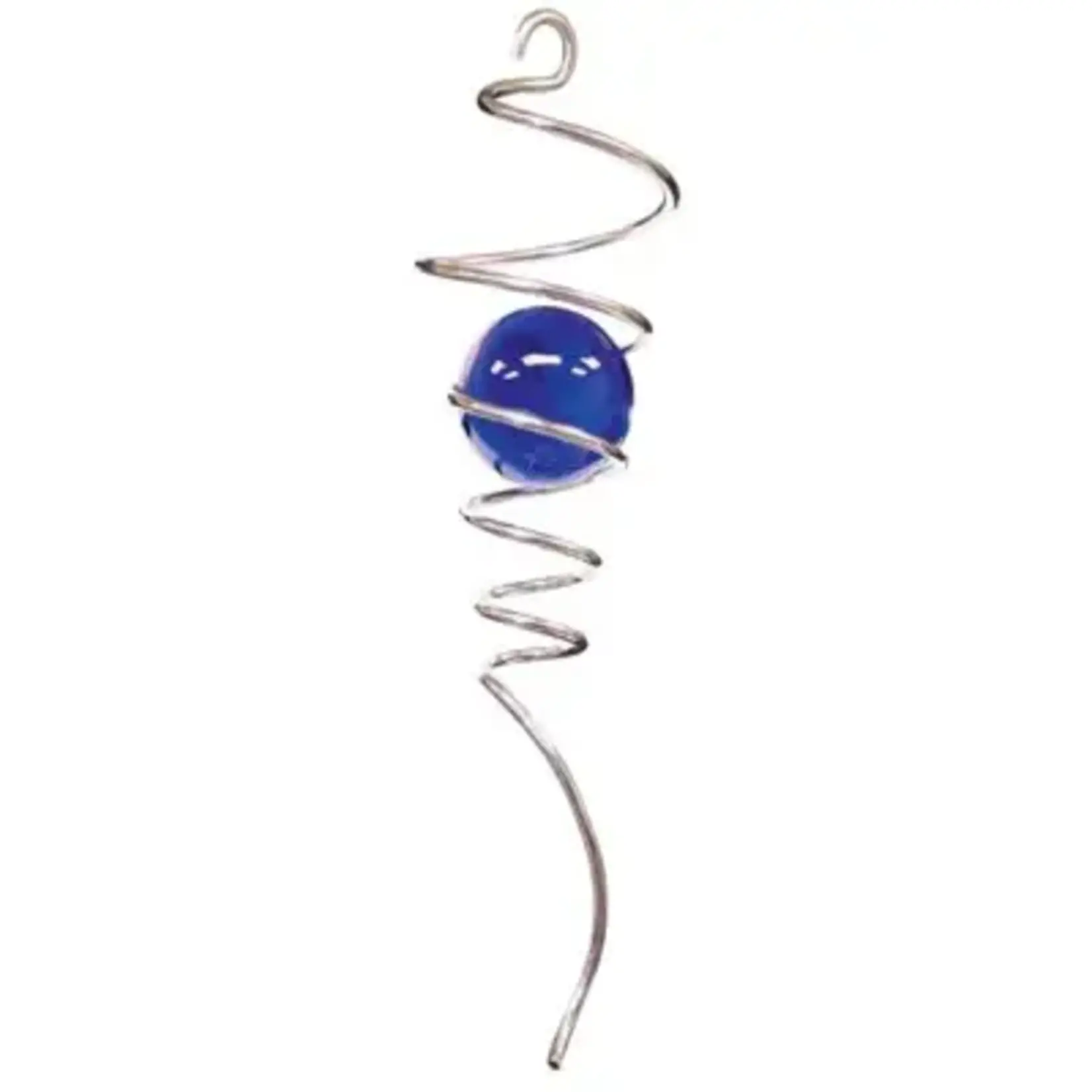 Spinfinity Crystal Spiral Tail - Silver/Cobalt Blue
