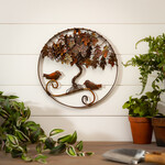 Twisted Tree with Birds - Circular Wall Décor