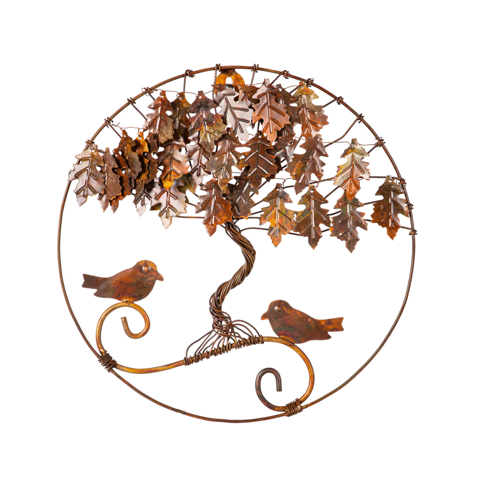 Twisted Tree with Birds - Circular Wall Décor