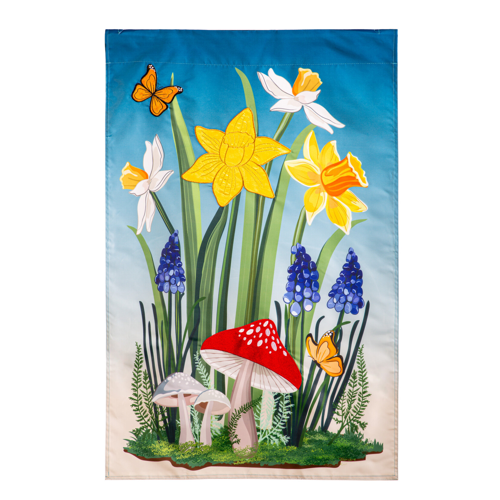 Spring Floral Haven - Applique House Flag