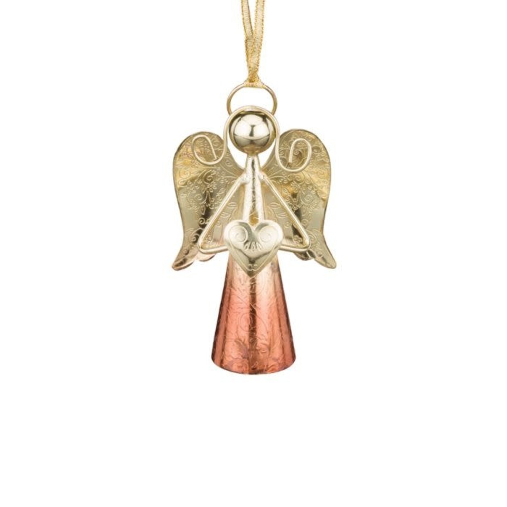 Regal Art & Gift Gold Angel Bell Copper 4"