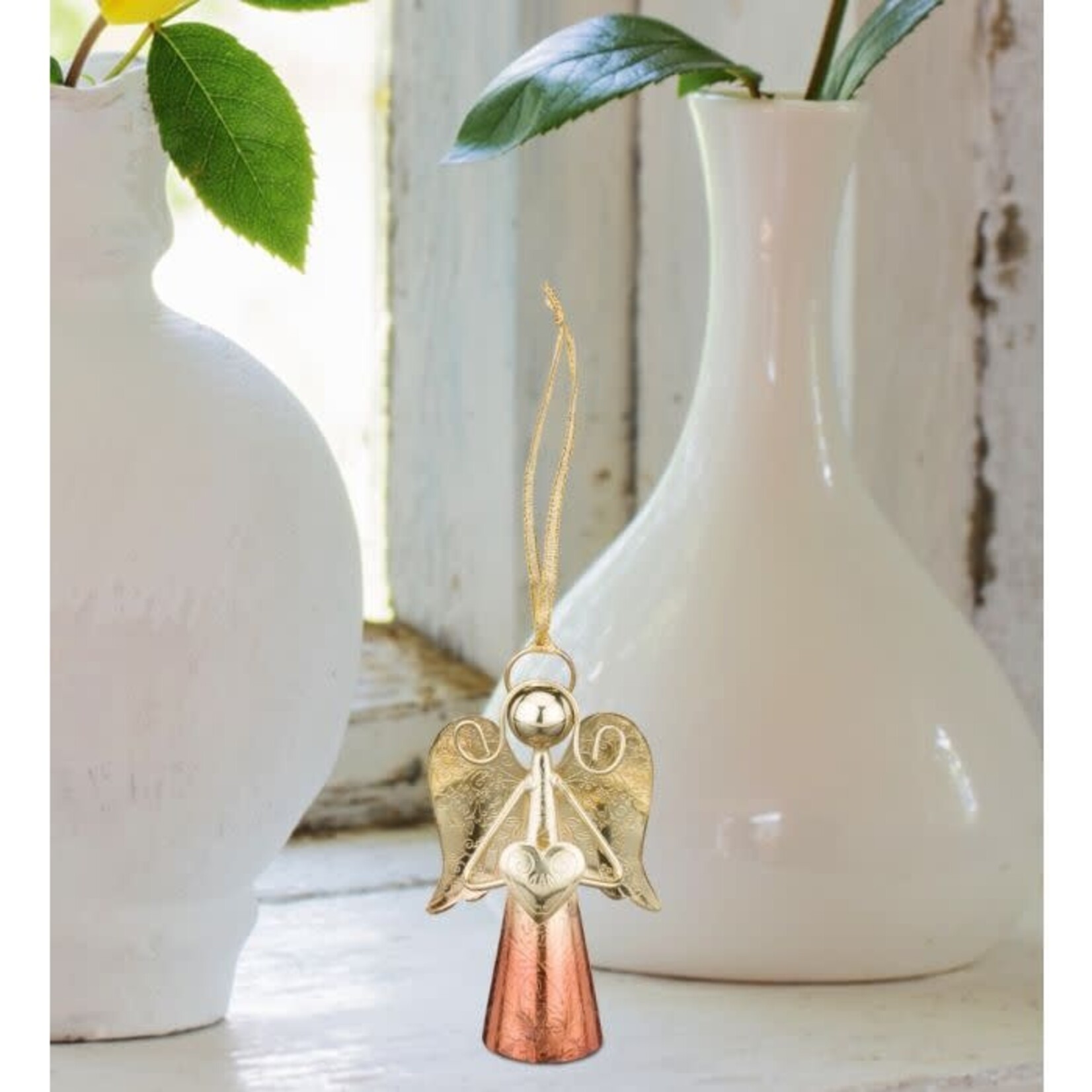 Regal Art & Gift Gold Angel Bell Copper 4"