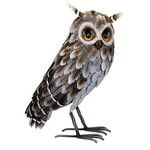 Regal Art & Gift Grey Horned Owl - Standing  Figure