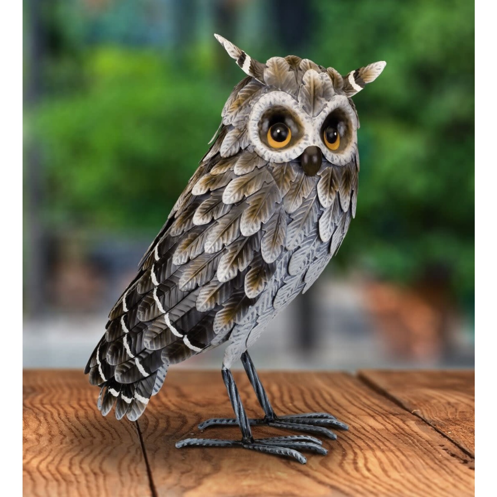 Regal Art & Gift Grey Horned Owl - Standing  Figure