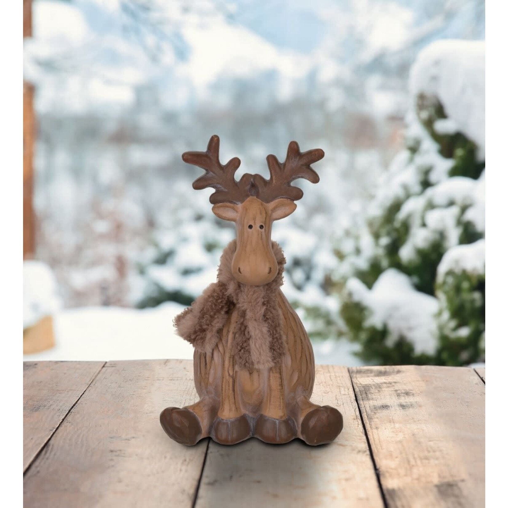 Regal Art & Gift Woodland Moose Sitting Decor Small