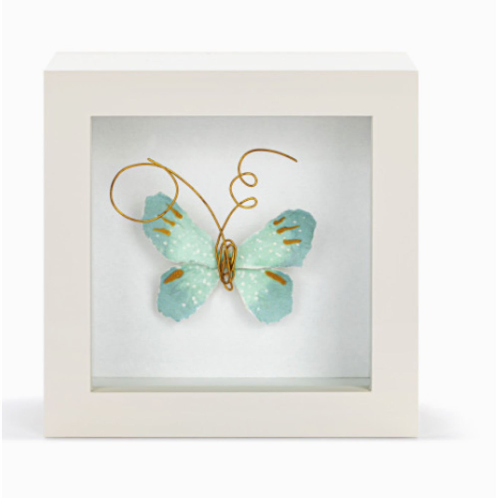 Elisabeth Hays Elisabeth Hays Blue Skies Light Blue Butterfly Shadow Box (C2 BS)